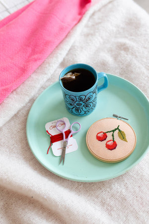 Siuvinėjimo rinkinys. Cherry Cross Stitch Kit