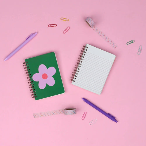 Užrašinė. Daisy Dot Mini Spiral Notebook [Green]