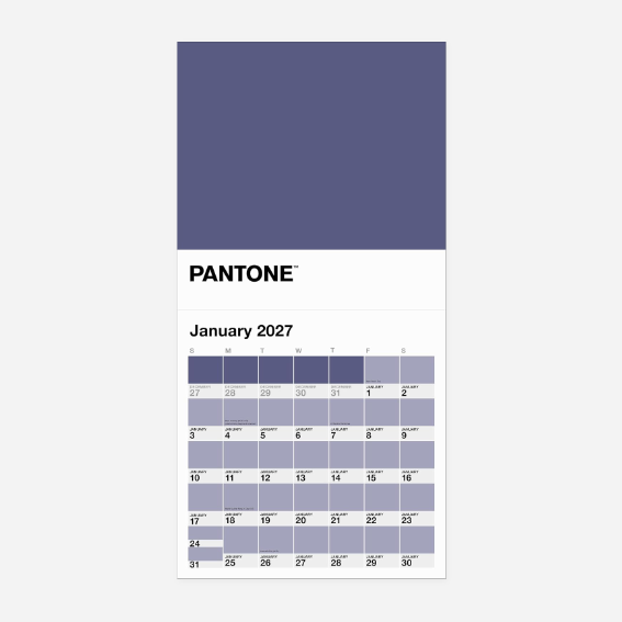 Kalendorius. PANTONE Wall Calendar 2027