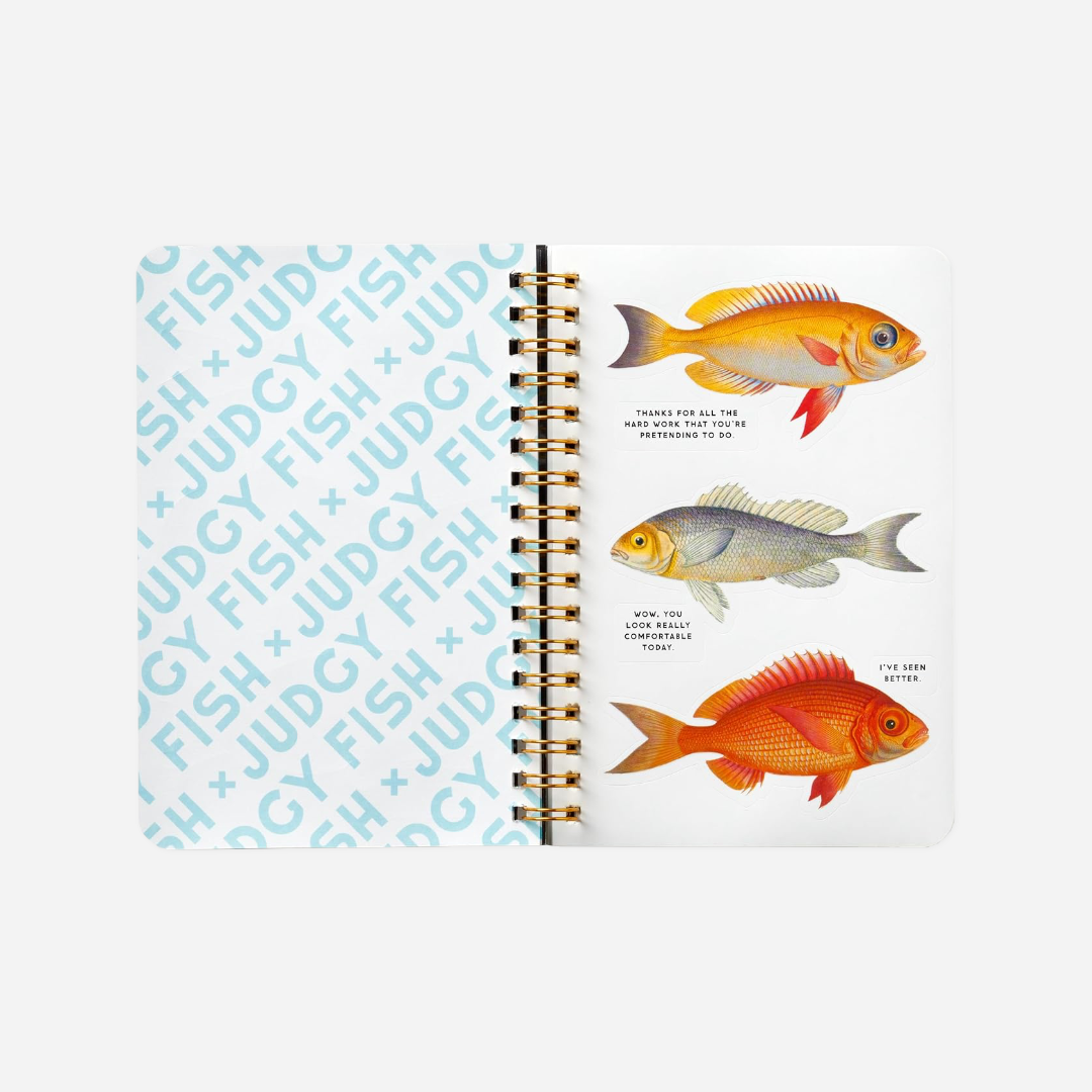 Knyga. Judgy Fish Sticker Book