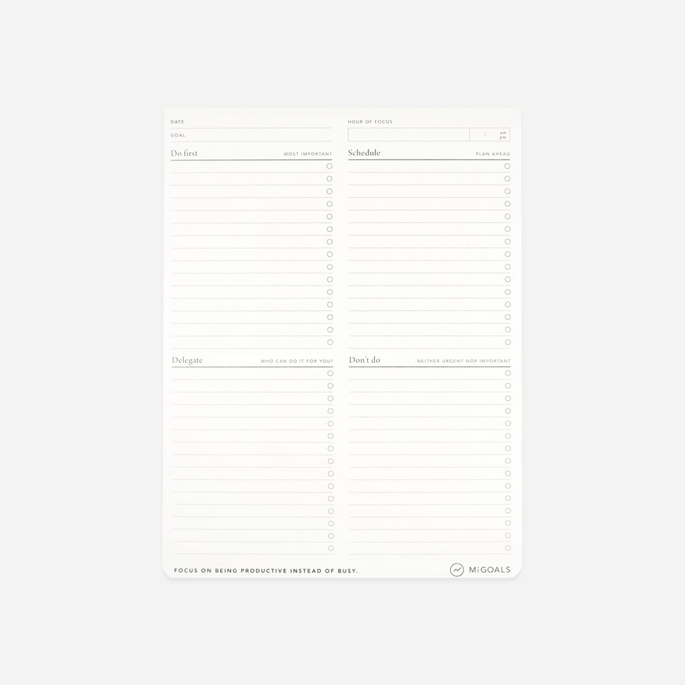 Planavimo blokas. Productivity Pad Focus [B5]