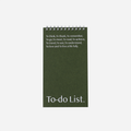 Užrašinė. Lists To Live By To-Do List [Green]
