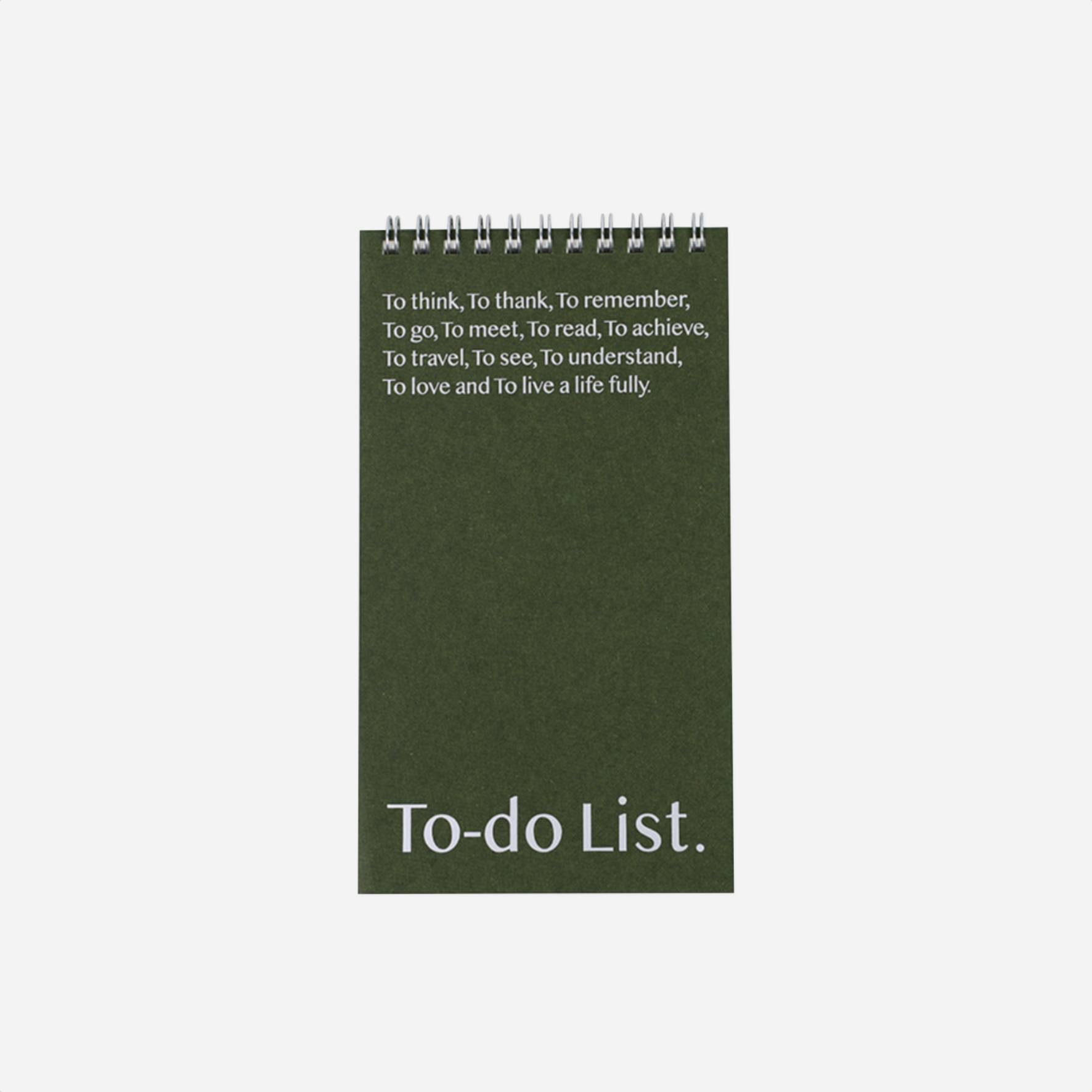 Užrašinė. Lists To Live By To-Do List [Green]