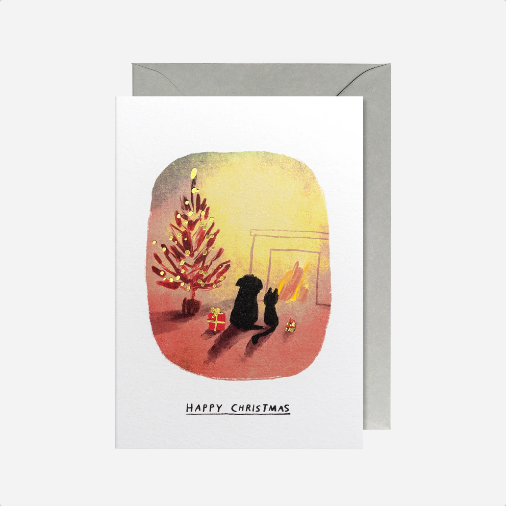 Atvirukas. Cosy Cat & Dog