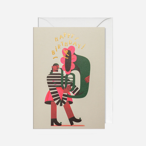 Atvirukas. Tuba Girl Happy Birthday