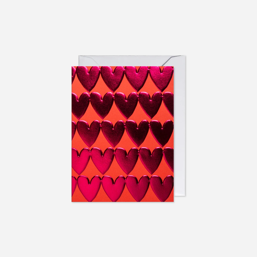 Atvirukas. Rows of Hearts
