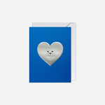 Atvirukas. Silver Smiling Heart