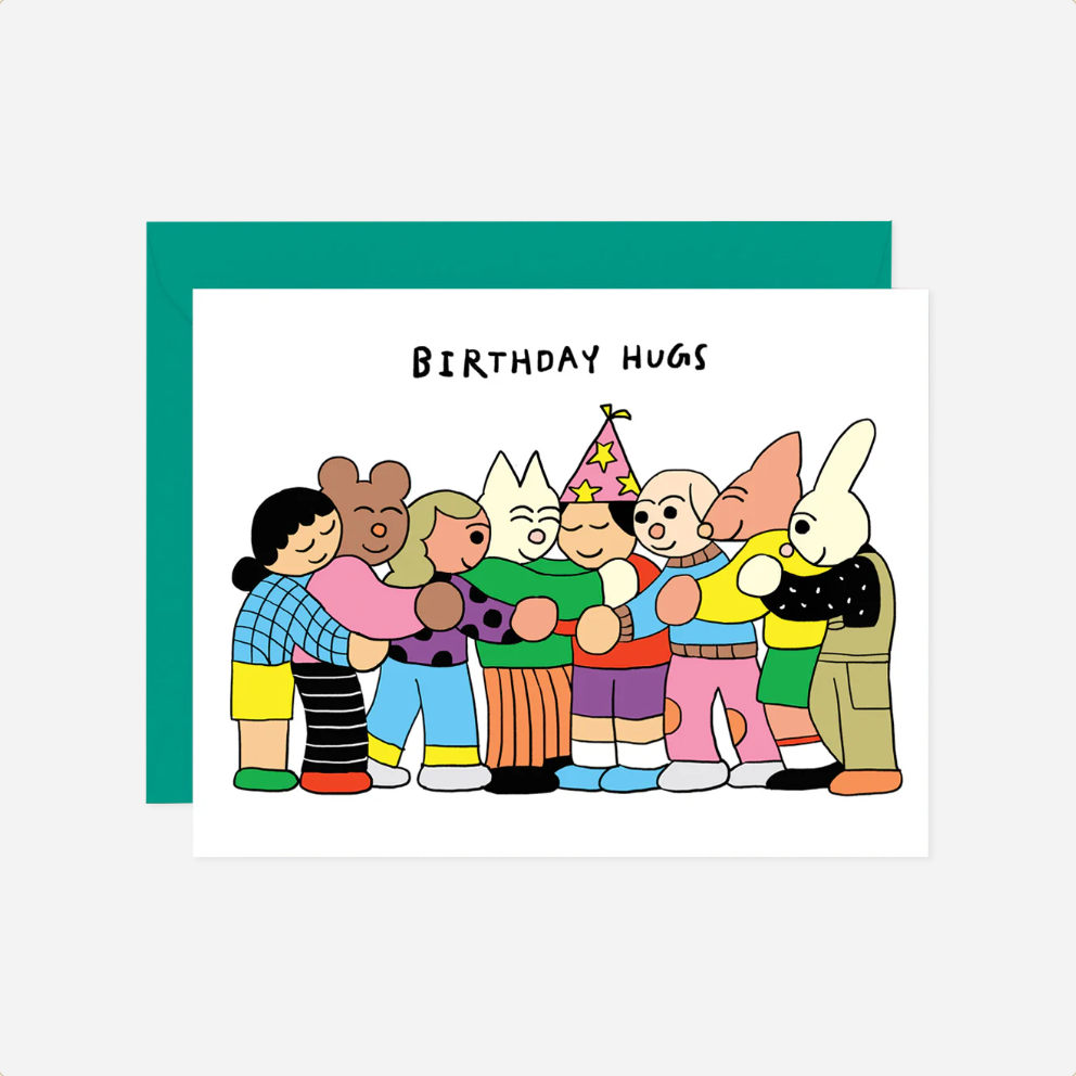 Atvirukas. Birthday Hugs