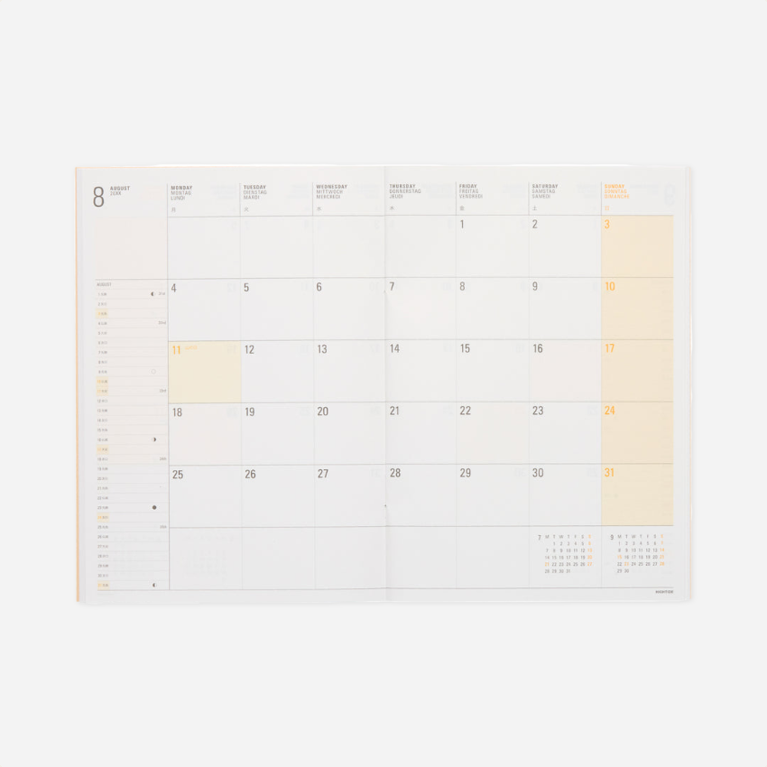 Kalendorinė planuotė. Diary Paper Cloth [B6] 2027
