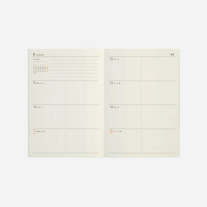 Kalendorinė planuotė. Savaitinė horizontali Diary Poche [A6] 2026