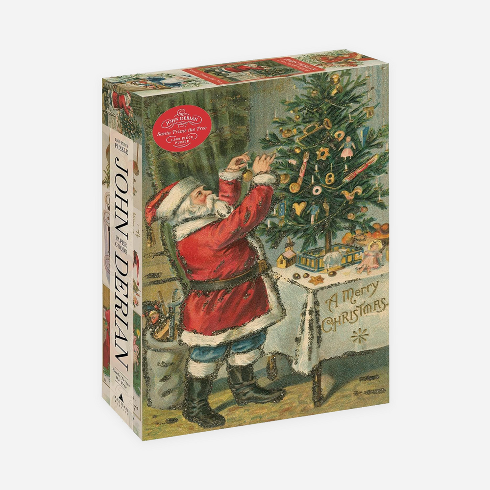 Dėlionė. John Derian Paper Goods: Santa Trims the Tree