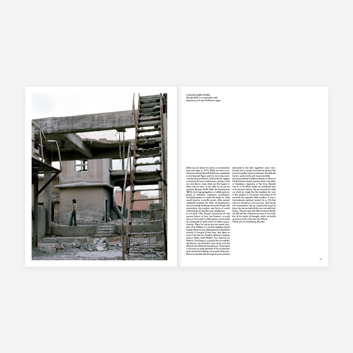 Knyga. La Fábrica, Ricardo Bofill