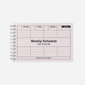 Planuotė. Dayfree Weekly Schedule