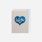 Atvirukas. Love Heart Teal