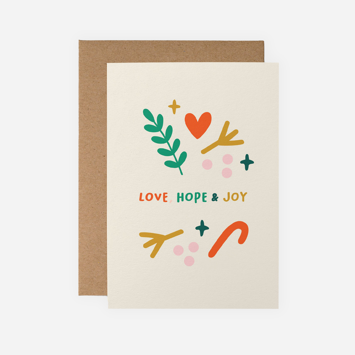 Atvirukas. Love, Hope & Joy