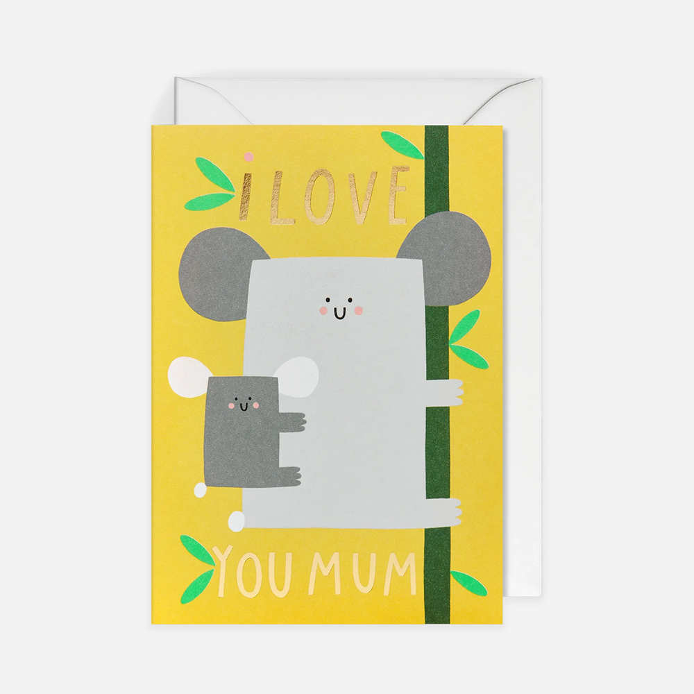 Atvirukas. I Love You Mum Illustrated Koalas