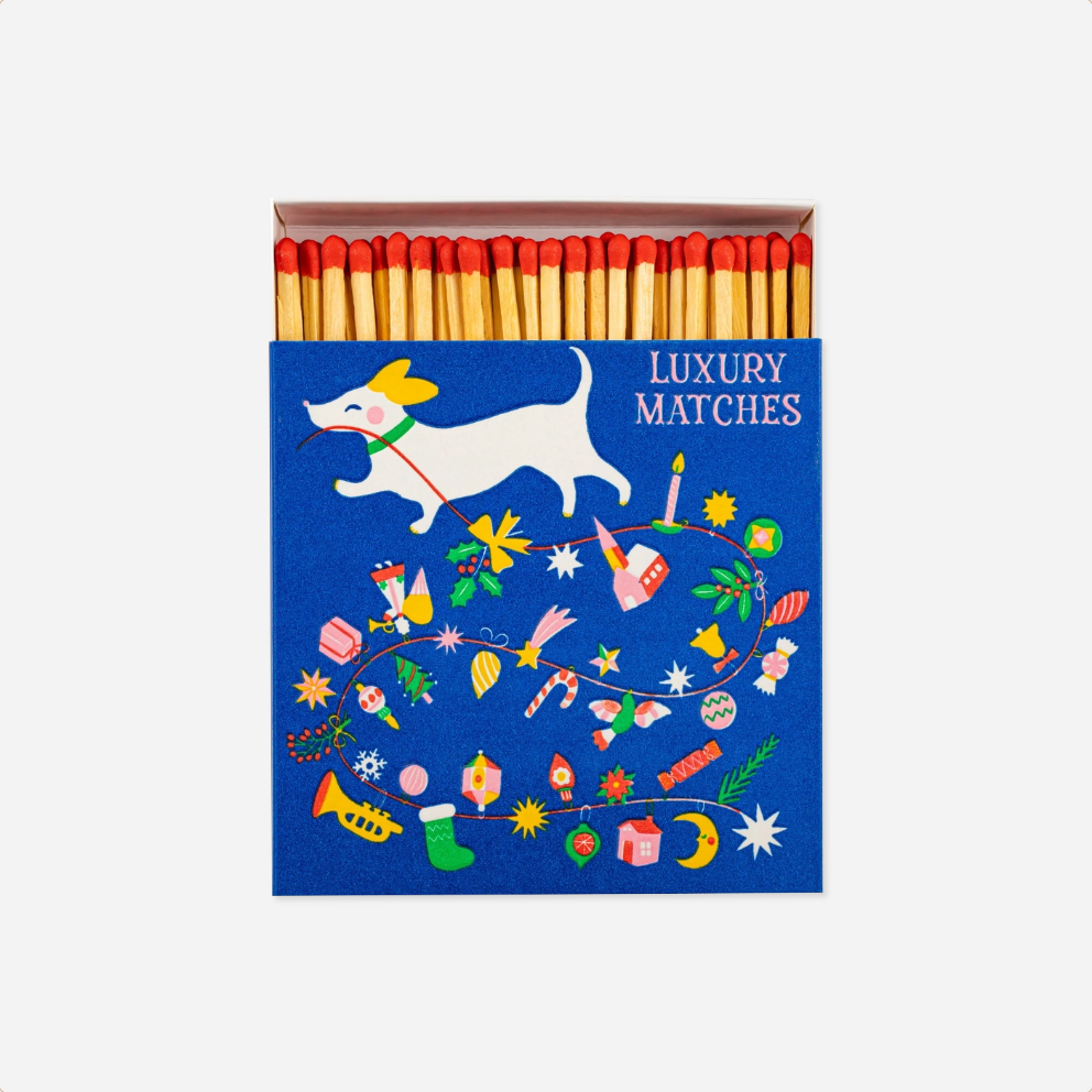 Degtukai. Festive Dog