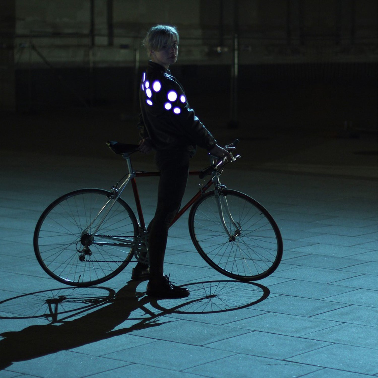 Ženkliukas. Reflective Badge [Black]