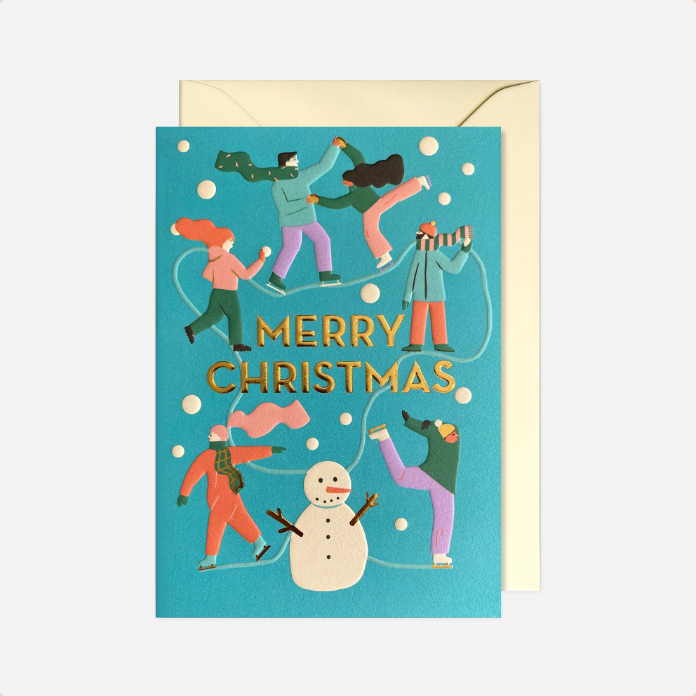 Atvirukas. Fun in the Snow