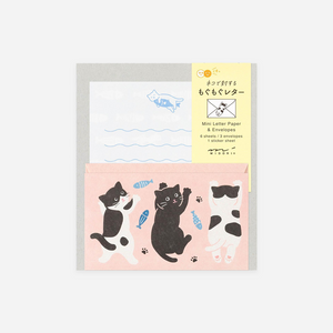 Laiškų rinkinys. Mini Letter Set with Stickers [Hungry Cat]