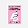 Atvirukas. The Cat Doesn't Care