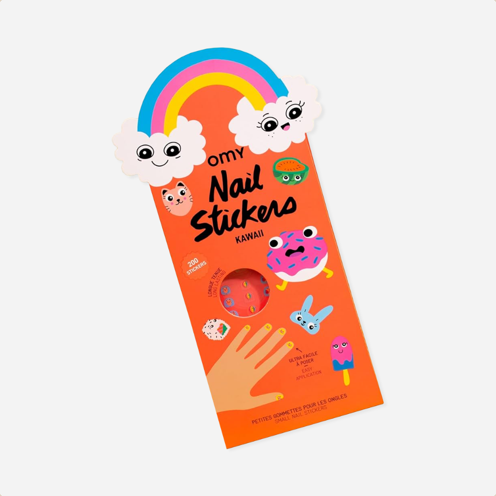 Nagų lipdukai. Kawaii