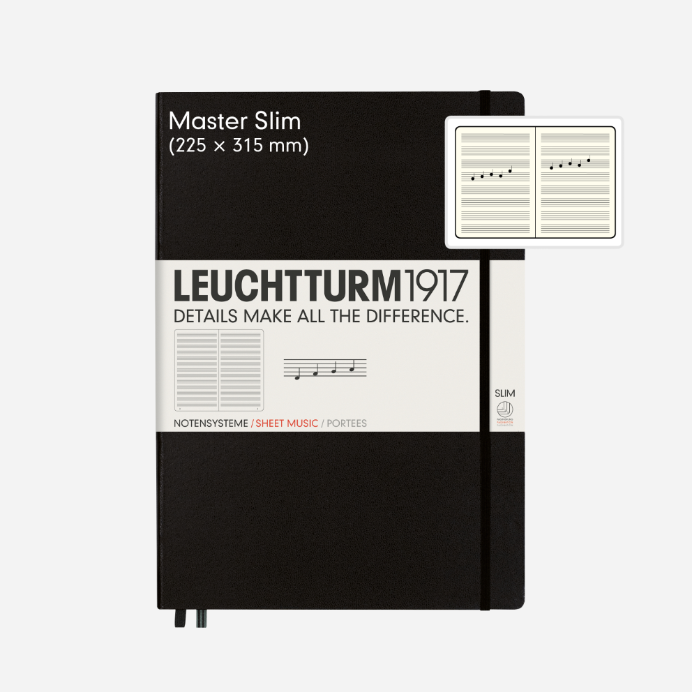Natų sąsiuvinis. Notebook Master Slim (A4+)