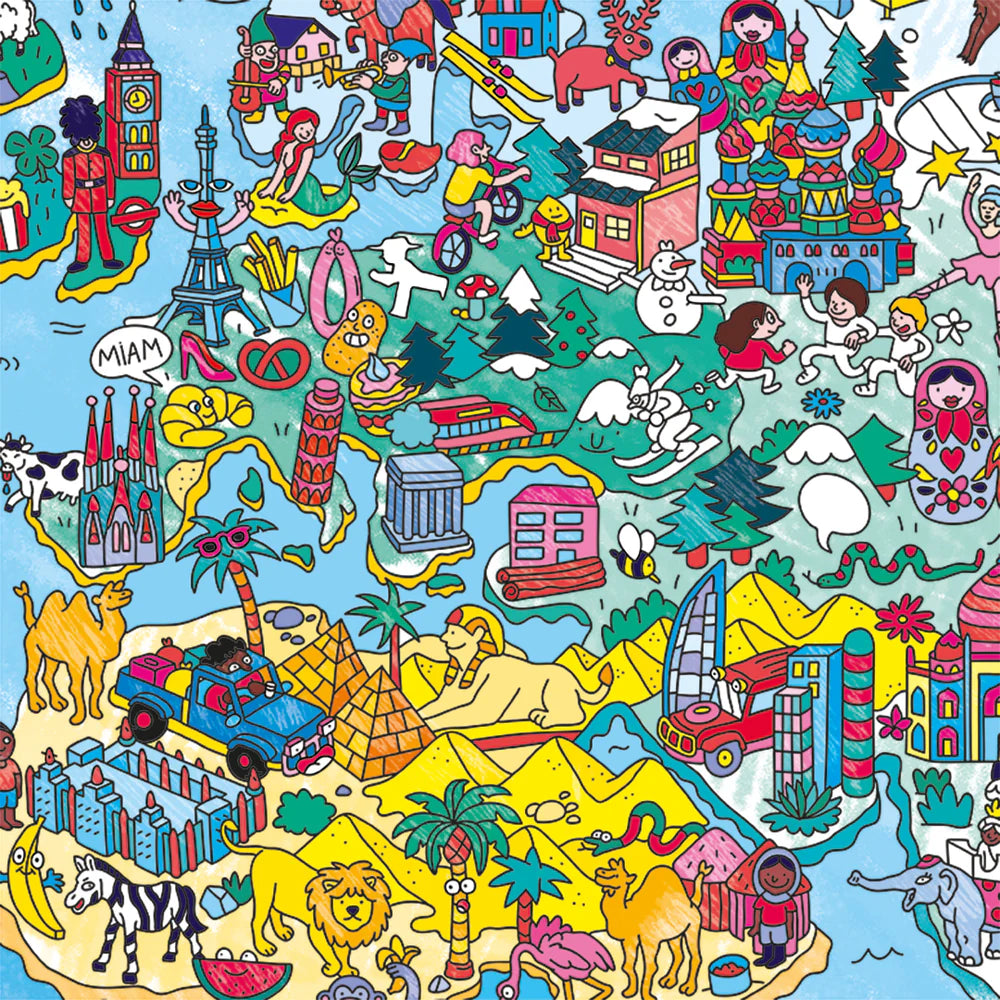 Spalvinimo plakatas. Atlas