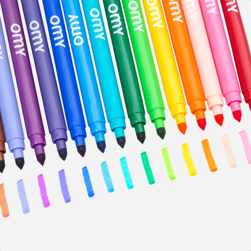 Flomasteriai. Ultra-Washable Markers