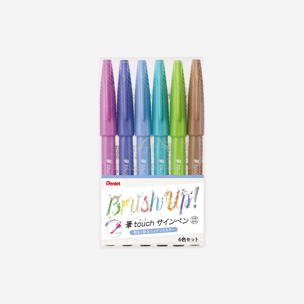 Rašiklių rinkinys. Brush Touch Sign Pen Set