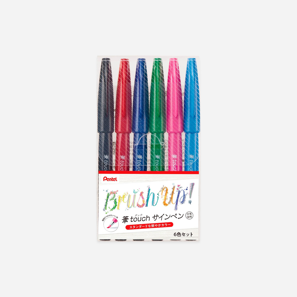 Rašiklių rinkinys. Brush Touch Sign Pen Set