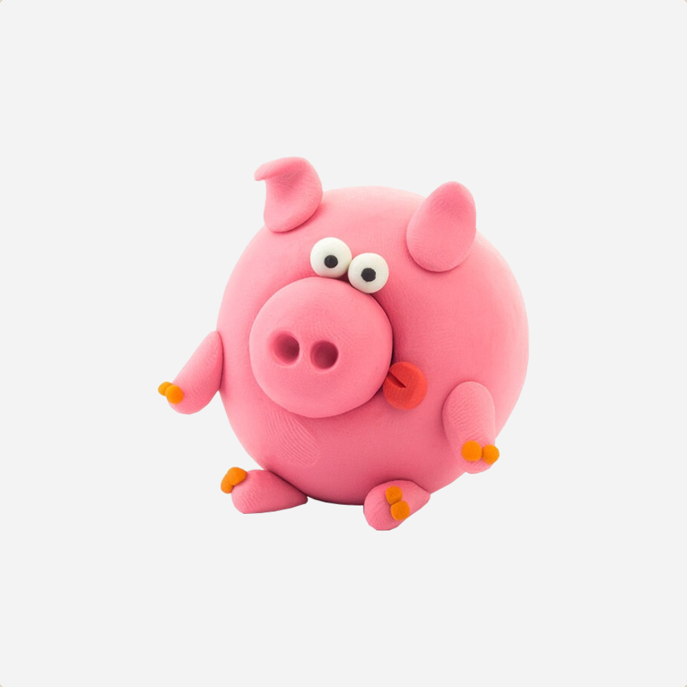 Žaidimas. Air-Dry Clay [Piggie]