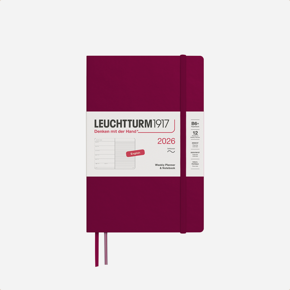 Kalendorinė planuotė. Savaitinė su užrašų lapu [B6+] 2026