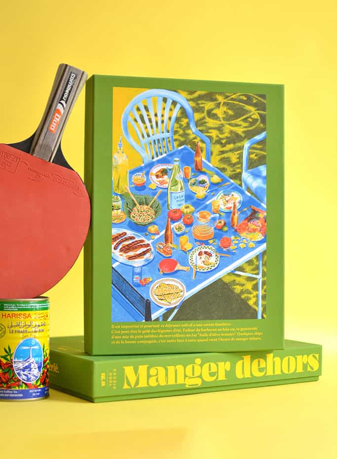 Dėlionė. Manger dehors