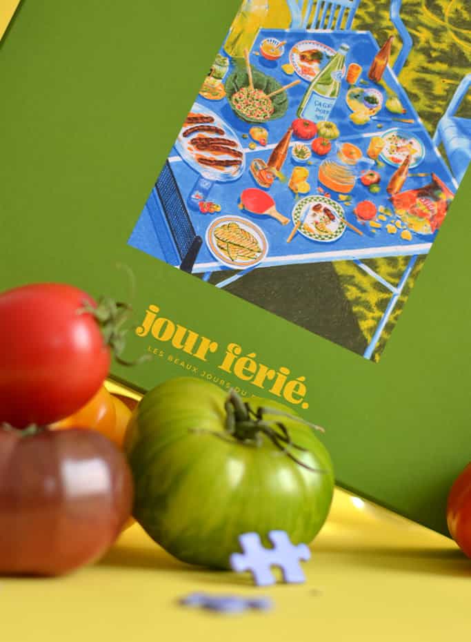 Dėlionė. Manger dehors