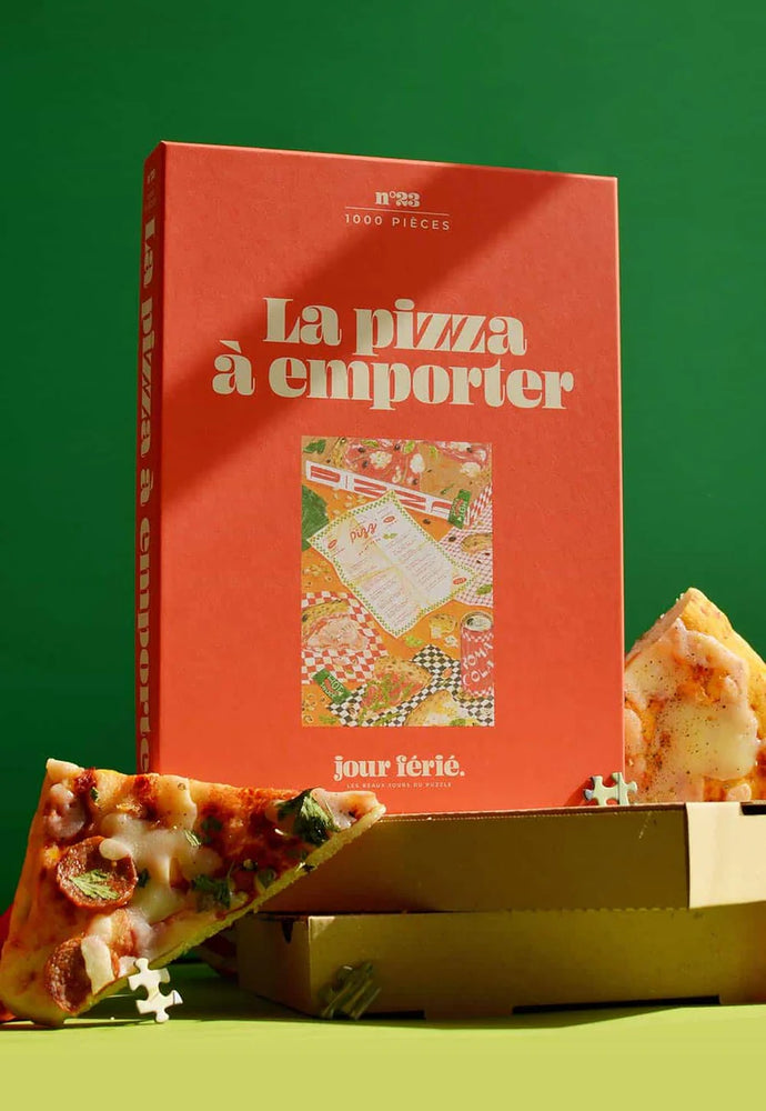 Dėlionė. Pizza à emporter