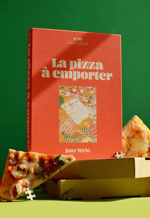Dėlionė. Pizza à emporter