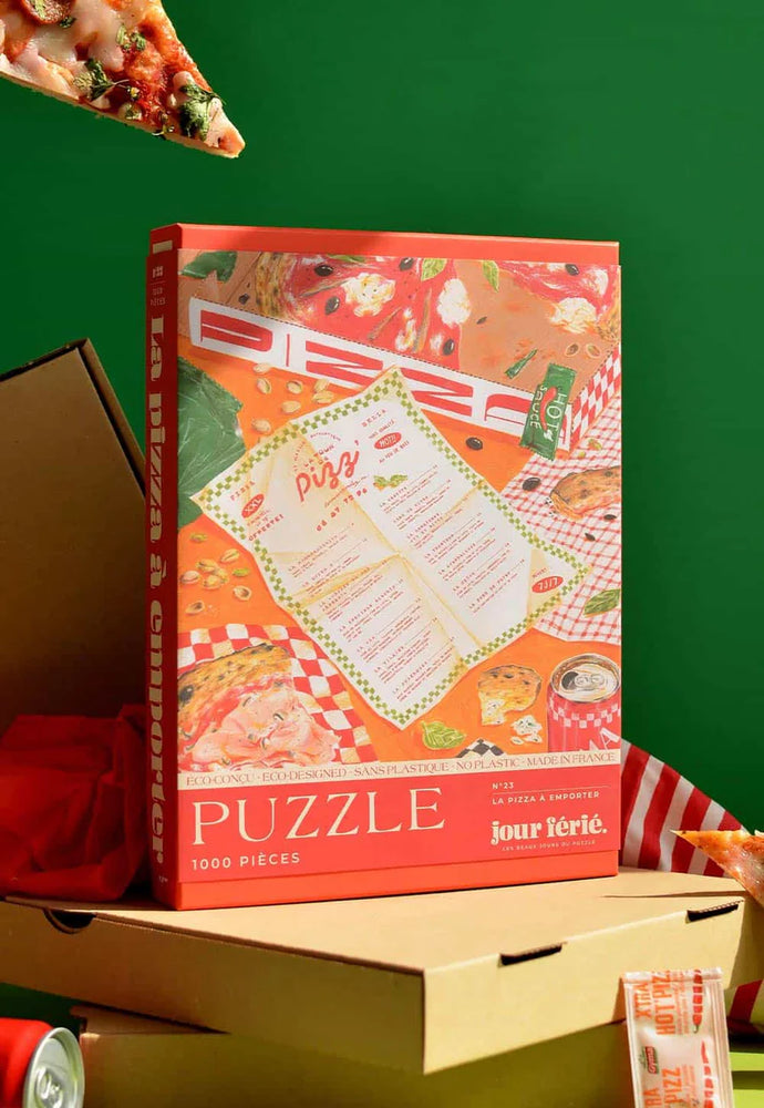 Dėlionė. Pizza à emporter