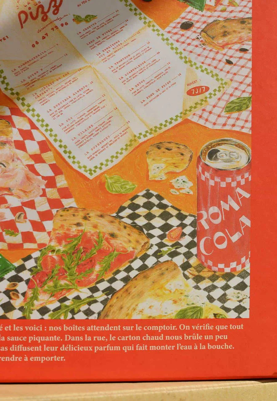 Dėlionė. Pizza à emporter