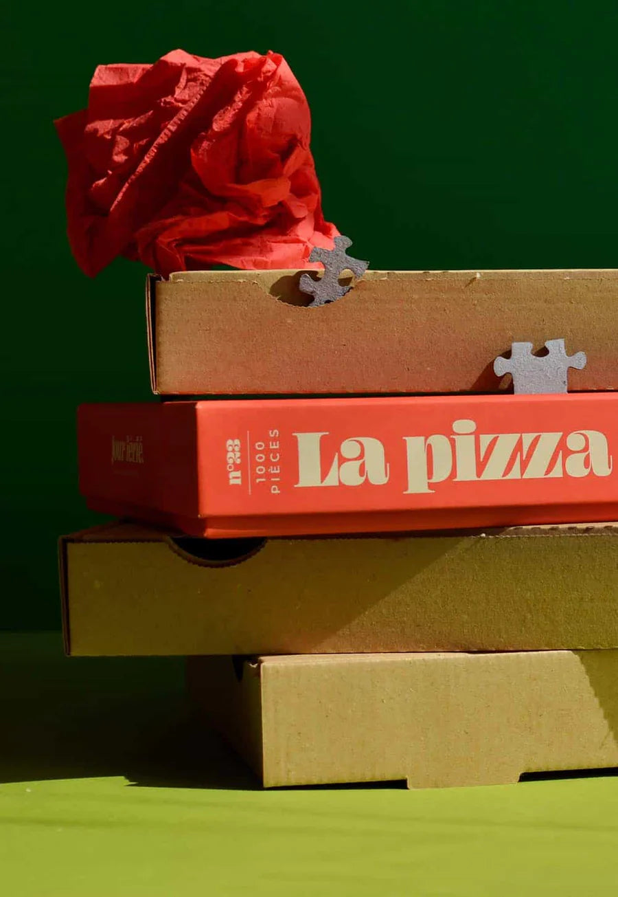 Dėlionė. Pizza à emporter