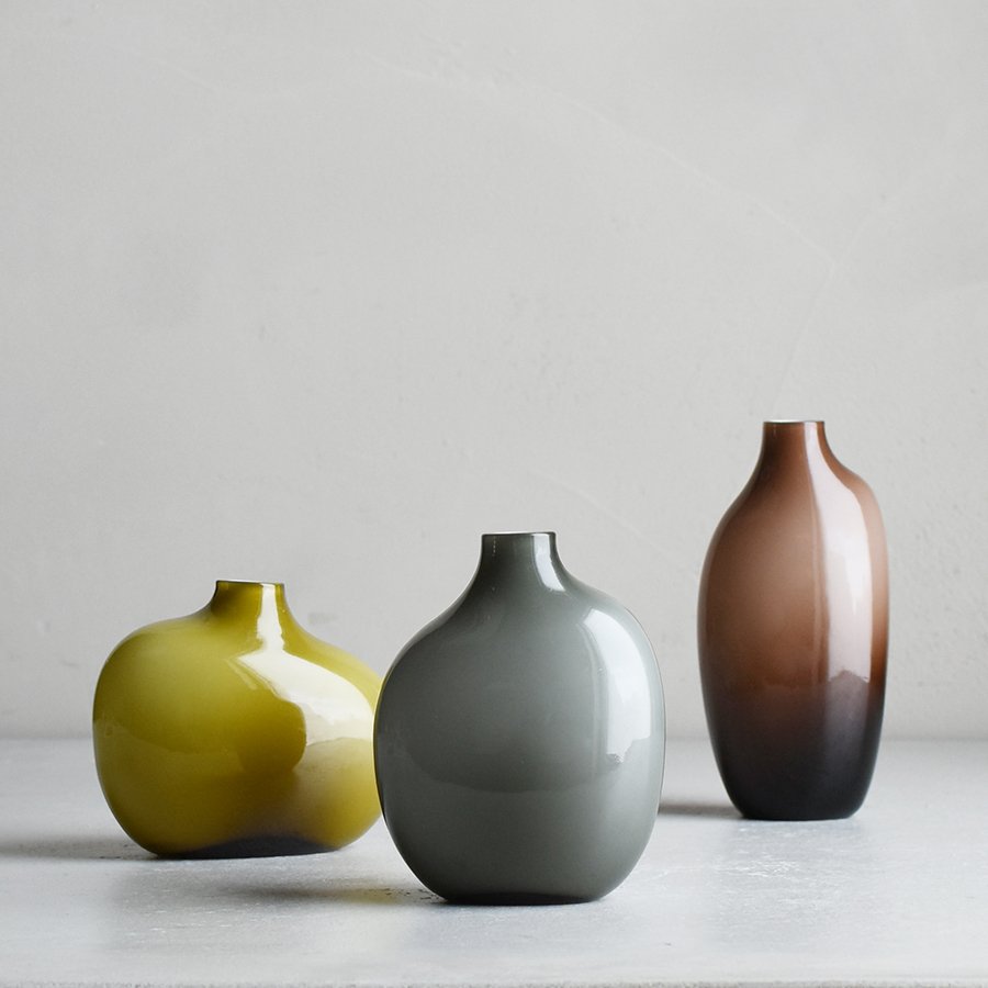 Vaza. SACCO Vase Glass 03 [Gray]