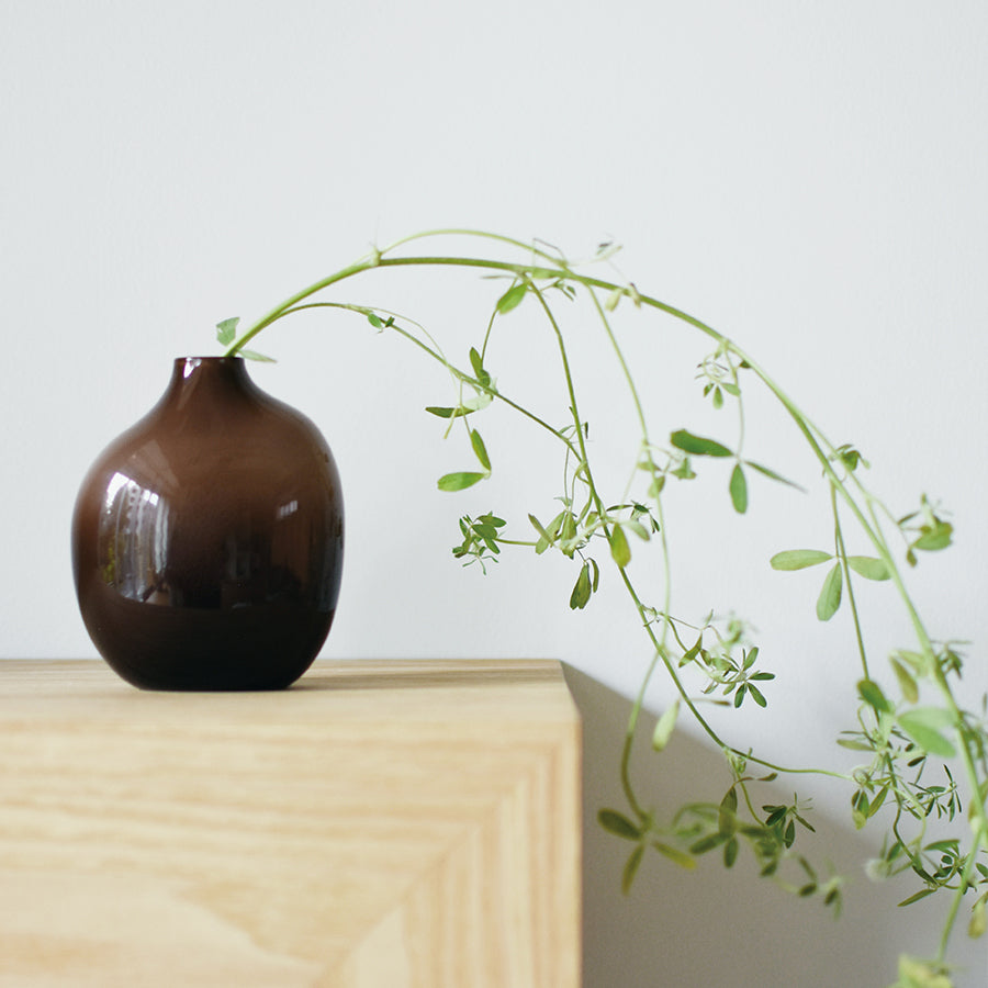 Vaza. SACCO Vase Glass 02 [Brown]