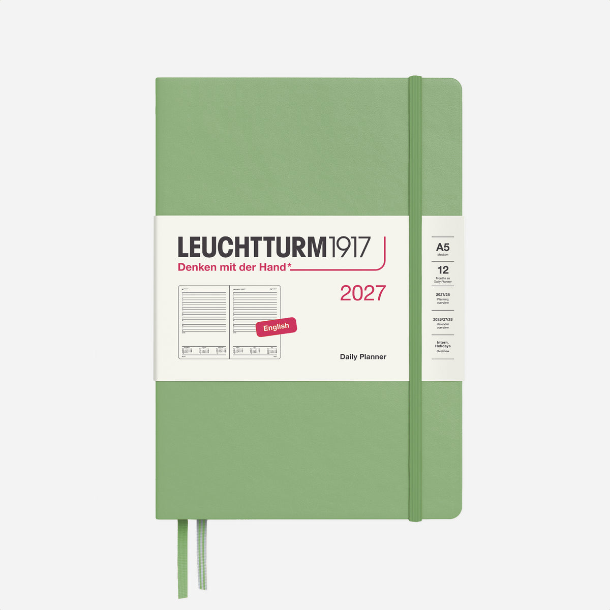 Kalendorinė planuotė. Dieninė linijomis [A5] 2027