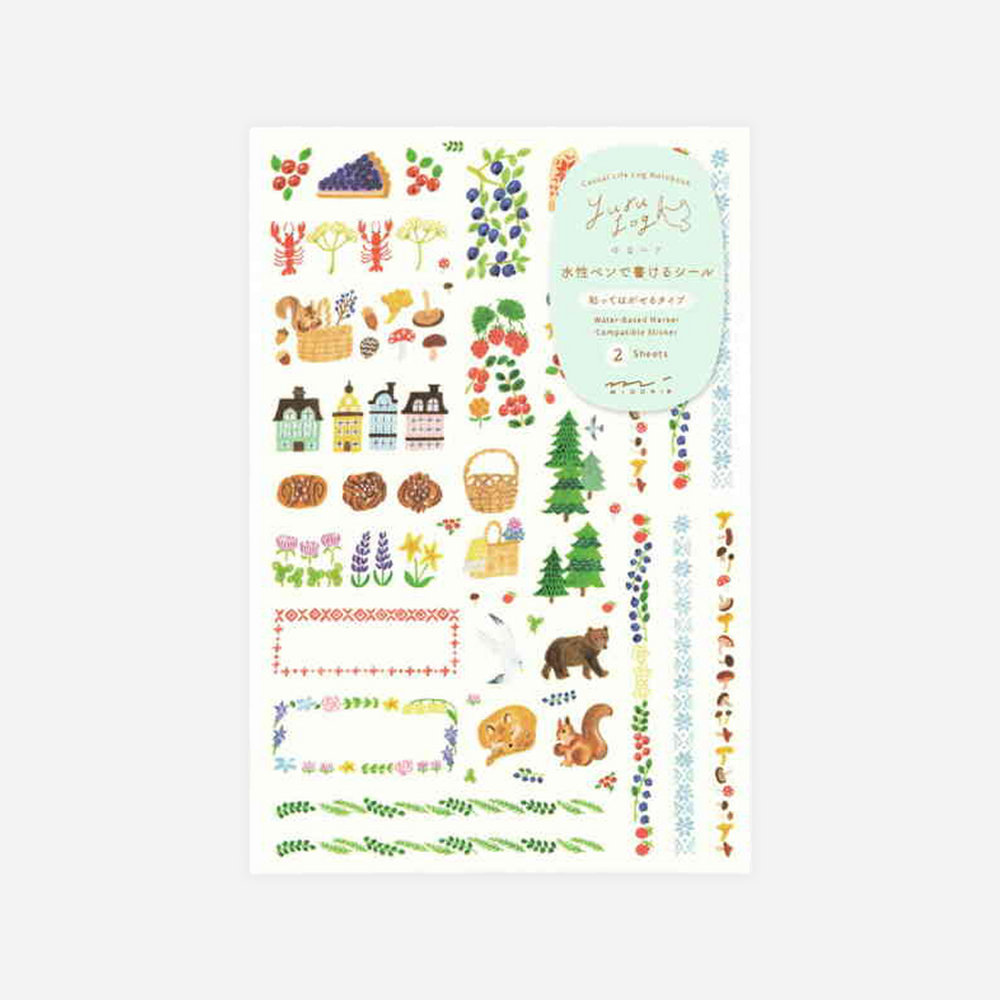 Lipdukai. Yuru Log Sticker 2 Sheets