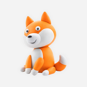 Žaidimas. Air-Dry Clay [Shiba Inu]