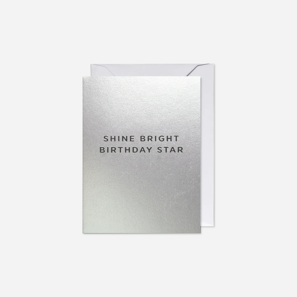 Atvirukas. Shine Bright Birthday Star