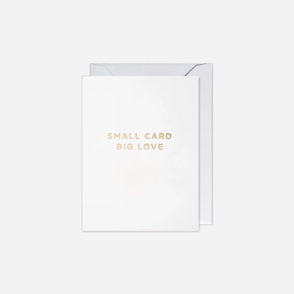 Atvirukas. Small Card Big Love