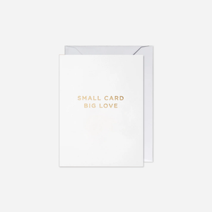 Atvirukas. Small Card Big Love