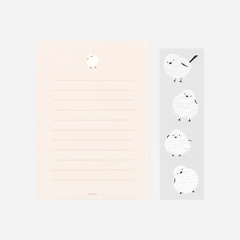 Laiškų rinkinys. Letter Set with Stickers [Long-tailed Tit]