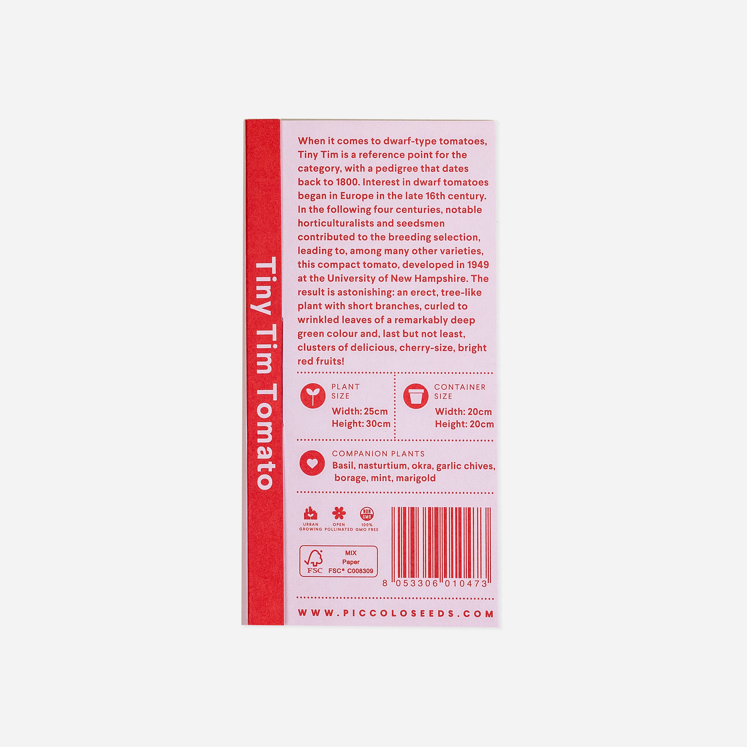 Daržovė. Pomidoras [Tiny Tim Tomato]